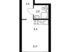 Схема квартиры в проекте "Академика Павлова"- #877916503