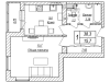 Схема квартиры в проекте "Акваполис"- #1462681220