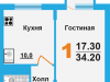 Схема квартиры в проекте "Борисоглебское-2"- #94920183