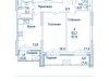 Схема квартиры в проекте "Династия"- #2093826313