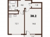Схема квартиры в проекте "Forest"- #443974232