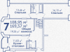 Схема квартиры в проекте "Лермонтовский"- #315281167