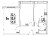 Схема квартиры в проекте "Лукино-Варино"- #205072854