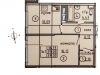 Схема квартиры в проекте "Морозовский квартал"- #87937517