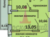 Схема квартиры в проекте "Московский (Красная горка)"- #2094433357