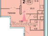Схема квартиры в проекте "Московский (Красная горка)"- #1663335824