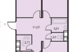 Схема квартиры в проекте "Пушкарь"- #1801381877