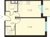 Схема квартиры в проекте "Пушкарь"- #1534430855