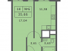 Схема квартиры в проекте "Спутник"- #672018907