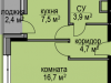 Схема квартиры в проекте "Светолюбово"- #425823732