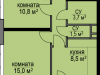 Схема квартиры в проекте "Светолюбово"- #1954101621