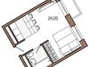 Схема квартиры в проекте "Янтарь Apartments"- #1465875545