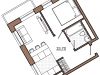 Схема квартиры в проекте "Янтарь Apartments"- #830416834